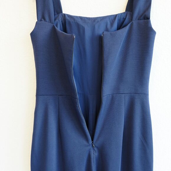 Cameron Blake by Mon Cheri Bridals Jumpsuit Sz 8 Navy Blue  *READ NOTES* - Picture 6 of 14